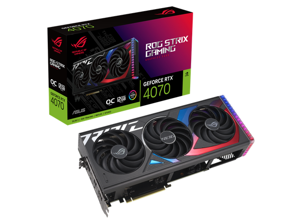 VGA ASUS RTX 4070 ROG Strix OC 12GB GDDR6X