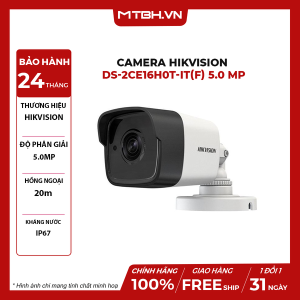 Camera HIKVISION DS-2CE16H0T-ITFS HDTVI 5MP