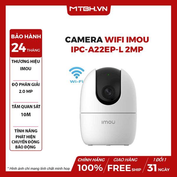 CAMERA WIFI IMOU IPC-A22EP-L 2MP PHÁT HIỆN CHUYỂN ĐỘNG THÔNG MINH