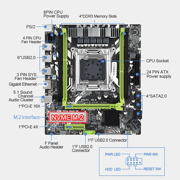 Main Huananzhi X79G OEM