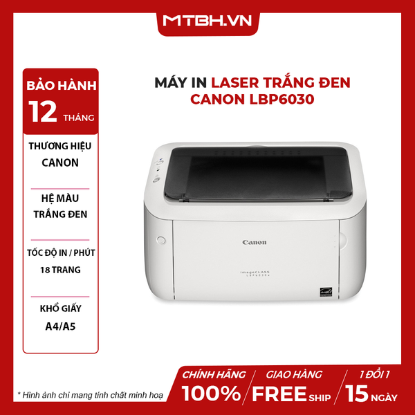 Máy in laser trắng đen Canon LBP6030