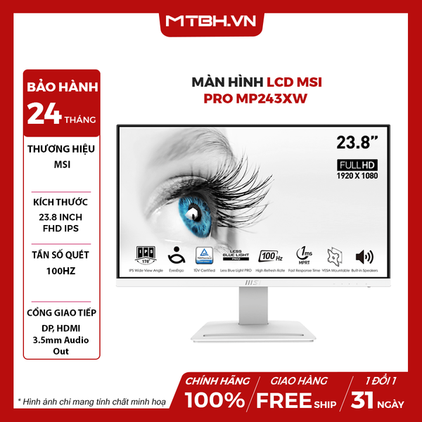 MÀN HÌNH LCD MSI PRO MP243XW 24