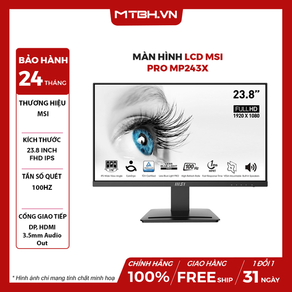 MÀN HÌNH LCD MSI PRO MP243X 24