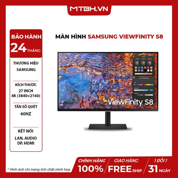 MÀN HÌNH SAMSUNG VIEWFINITY S8 LS27B800PXEXXV 27