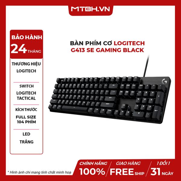 BÀN PHÍM CƠ LOGITECH G413 SE GAMING BLACK