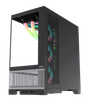 CASE MIK LUMINE GAMING BLACK 4 FAN