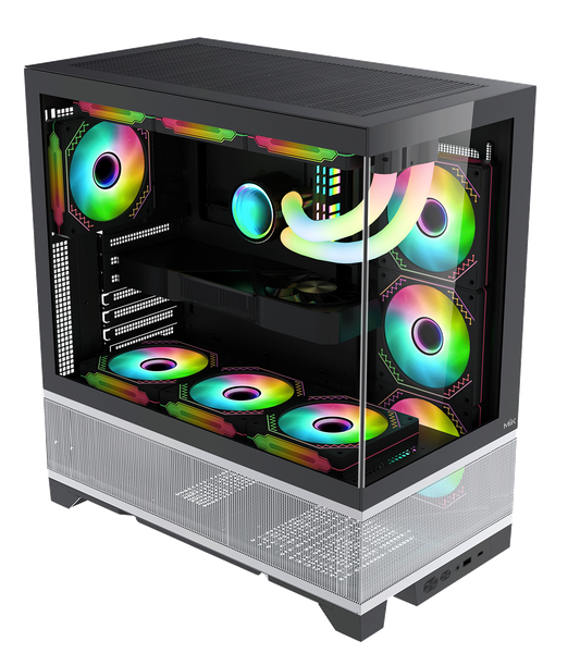 CASE MIK LUMINE GAMING BLACK 4 FAN