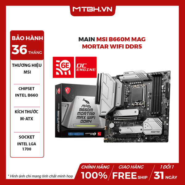 MAIN MSI B660M MAG MORTAR WIFI DDR5