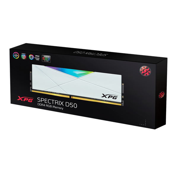 RAM DDR4 16GB ADATA XPG SPECTRIX D50 BUSS 3200 WHITE RGB