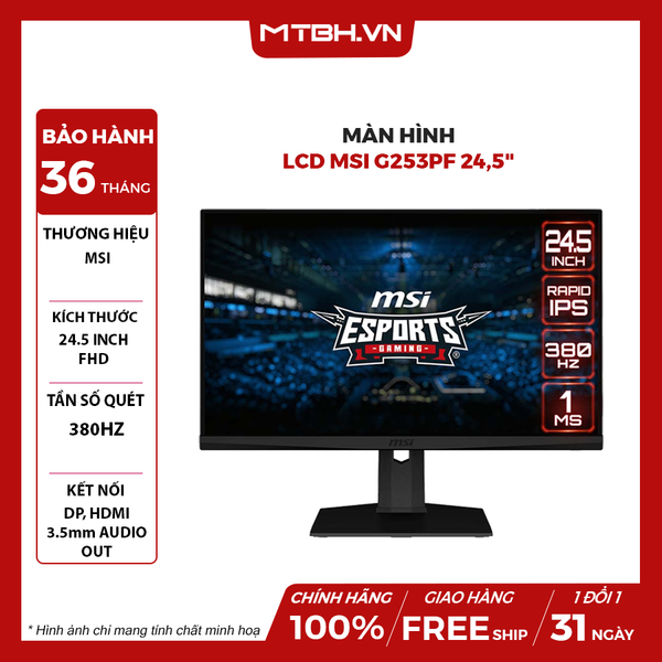 MÀN HÌNH LCD MSI G253PF 24,5