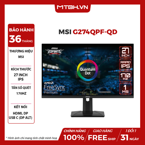 MÀN HÌNH LCD MSI G274QPF-QD 27