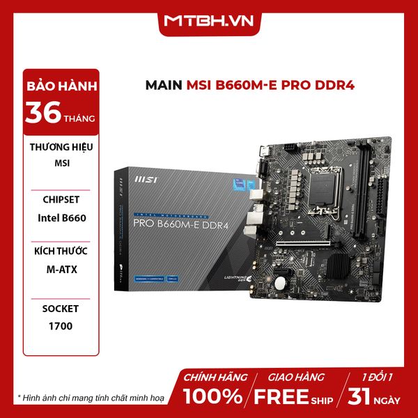 Main MSI B660M-E PRO DDR4