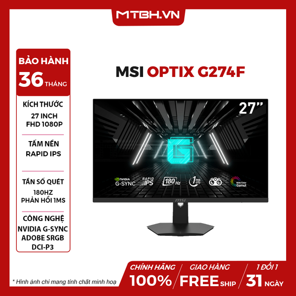 MÀN HÌNH LCD MSI OPTIX G274F 27