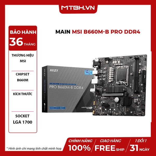 Main MSI B660M-B PRO DDR4