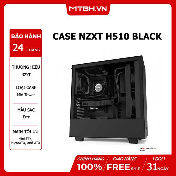 CASE NZXT H510 BLACK