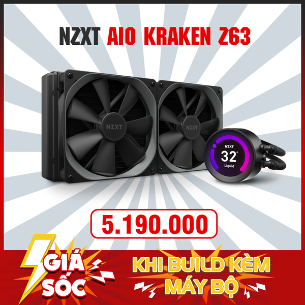 TẢN NHIỆT NƯỚC NZXT KRAKEN Z63 280MM AIO