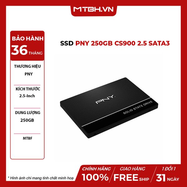 SSD PNY 250GB CS900 2.5 Sata3