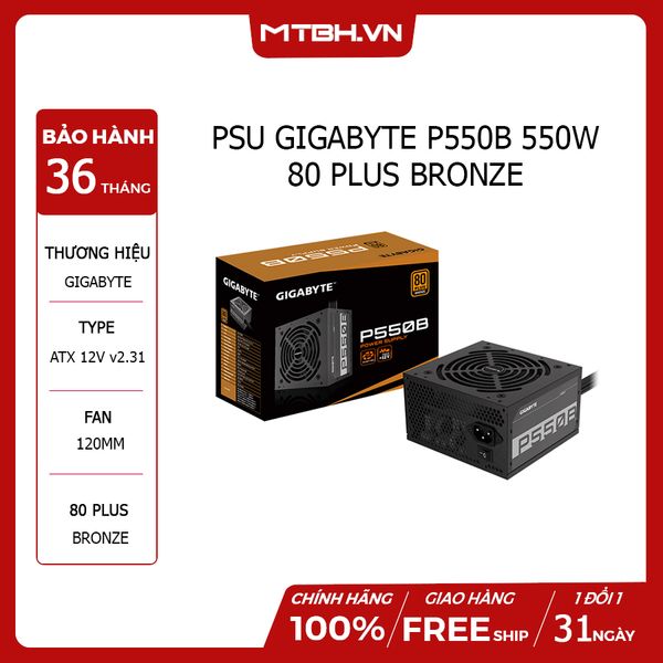 PSU GIGA P550B 550W 80 PLUS BRONZE