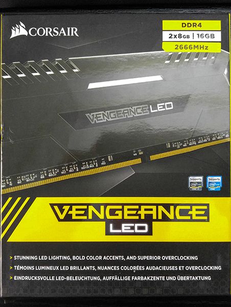 RAM DDR4 8GB CORSAIR VENGEANCE RGB BUSS 2666Mhz NEW