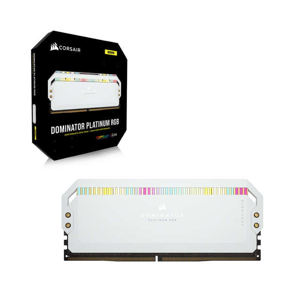 RAM DDR5 32GB CORSAIR DOMINATOR PLATINUM RGB (2x16) BUS 5600 WHITE