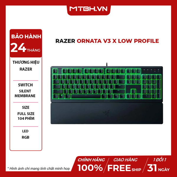 Bàn Phím Razer Ornata V3 X Low Profile