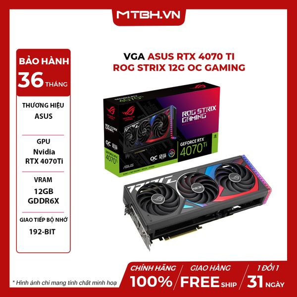 VGA Asus RTX 4070 Ti ROG STRIX 12G OC GAMING