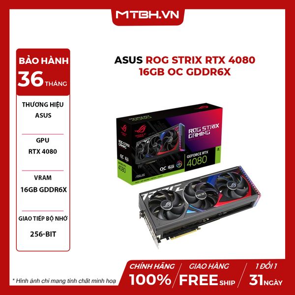 ASUS ROG Strix RTX 4080 16GB OC GDDR6X