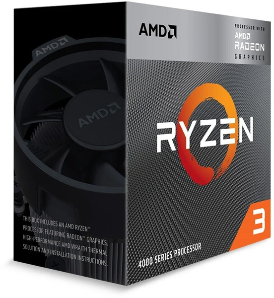 CPU AMD Ryzen 3 4300G 3.8GHz Boost 4.0GHz, 4 Cores 8 Threads, AM4