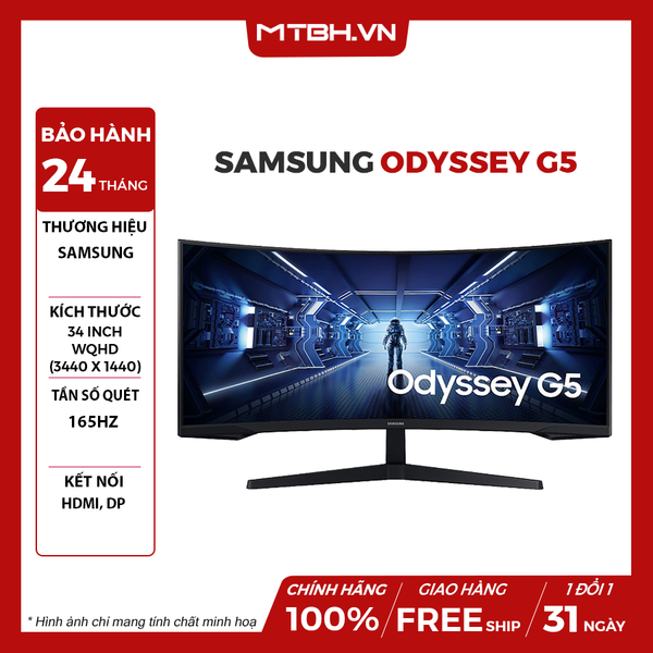 MÀN HÌNH LCD SAMSUNG ODYSSEY G5 LC34G55TWWEXXV 34