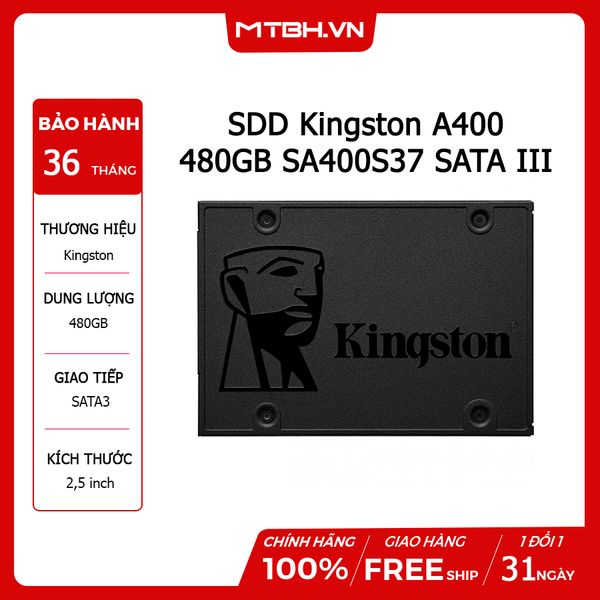 SSD Kingston 480GB A400 SATA III 2.5