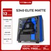 CASE NZXT S340 ELITE MATTE MID TOWER BLACK/BLUE NEW