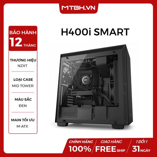 CASE NZXT H400i SMART MATX BLACK NEW