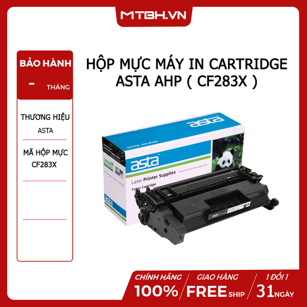 HỘP MỰC MÁY IN CARTRIDGE ASTA AHP ( CF283x ) NEW