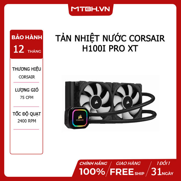 TẢN NHIỆT NƯỚC CORSAIR H100i PRO XT