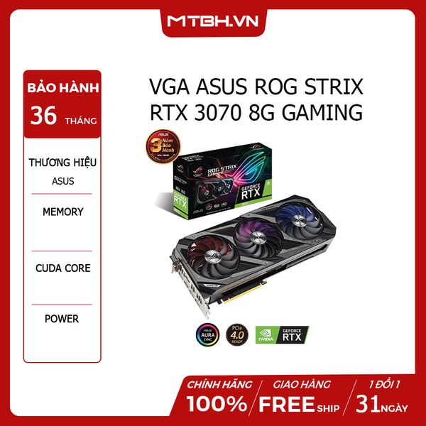VGA ASUS ROG STRIX RTX 3070 O8G GAMING
