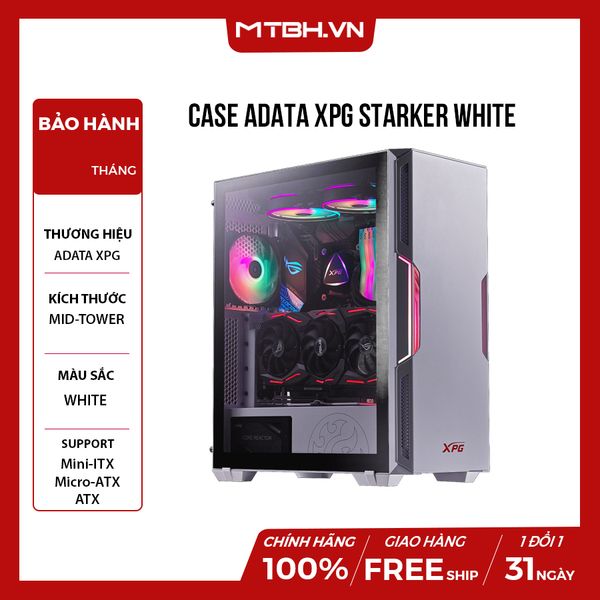 CASE ADATA XPG STARKER WHITE