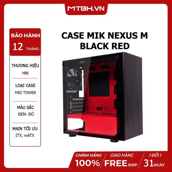 CASE MIK NEXUS M BLACK RED