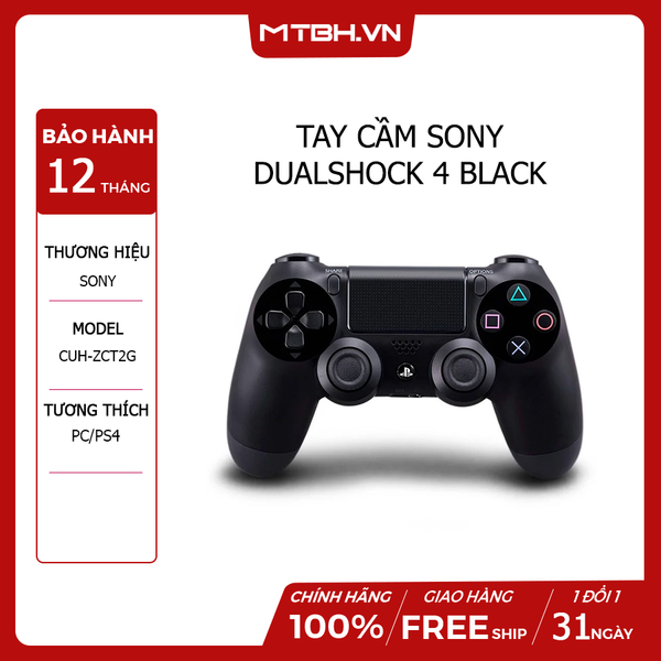 Tay cầm Sony DualShock 4 Black