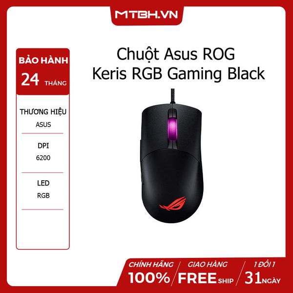 Chuột Asus ROG Keris RGB Gaming Black