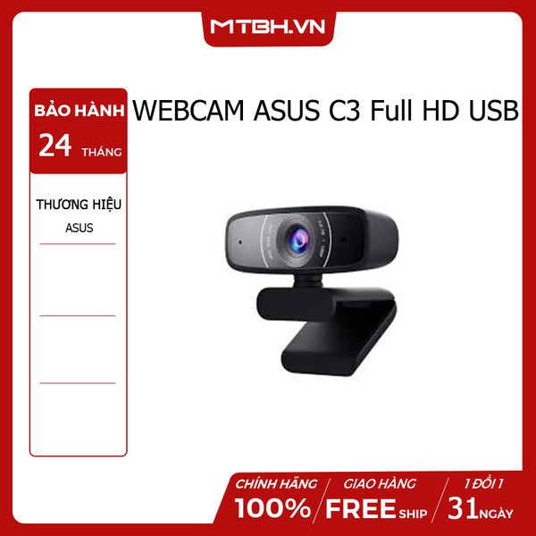 WEBCAM ASUS C3 Full HD USB Máy Tính Biên Hòa