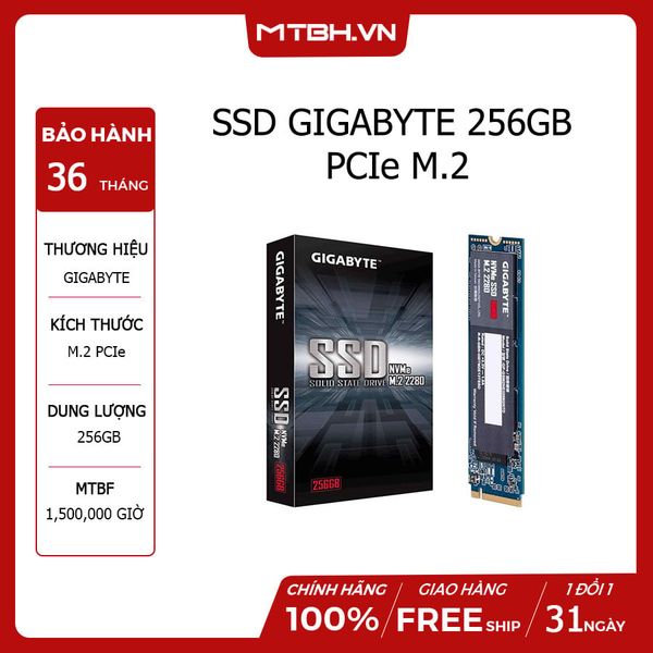 SSD GIGABYTE 256GB PCIe M.2 (GP-GSM2NE3256GNTD)