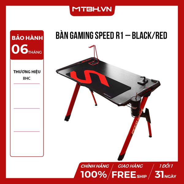 BÀN GAMING Speed R1 – Black/Red