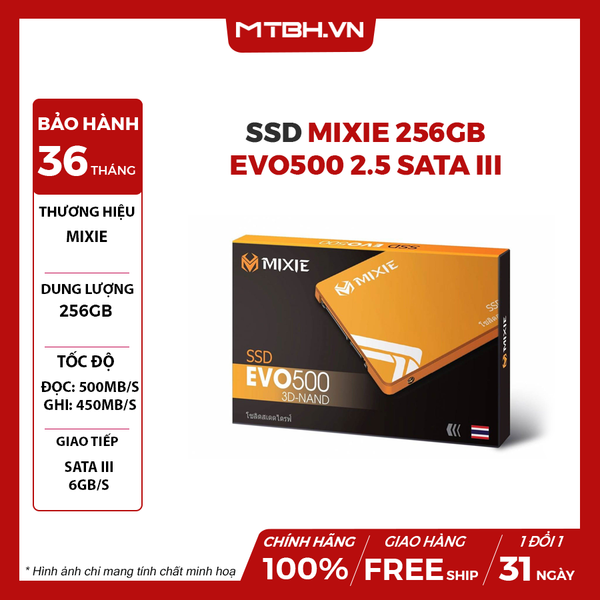 SSD Mixie 256GB EVO500 2.5 SATA III