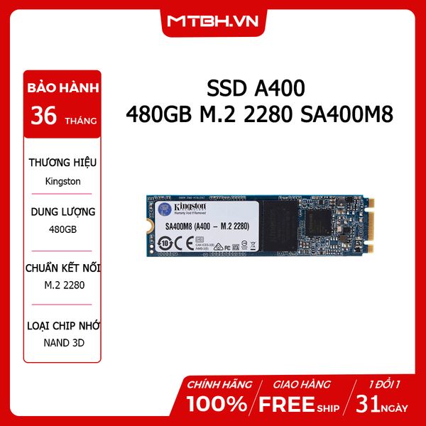 SSD Kingston A400 480GB M.2 2280 SA400M8