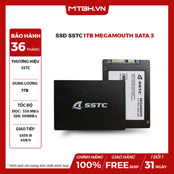 SSD SSTC 1TB Megamouth 2.5 Sata 3