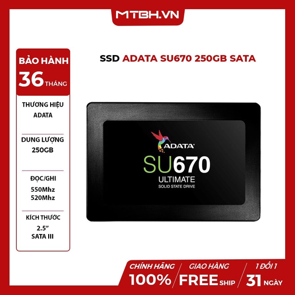 SSD ADATA SU670 250GB SATA