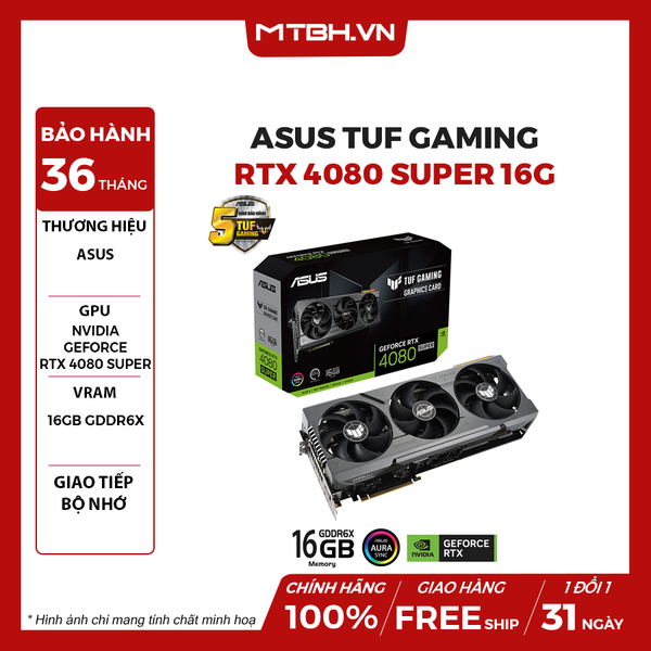 VGA ASUS RTX 4080 SUPER TUF 16G GAMING