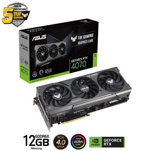 VGA Asus RTX 4070 TUF 12G OC GDDR6X