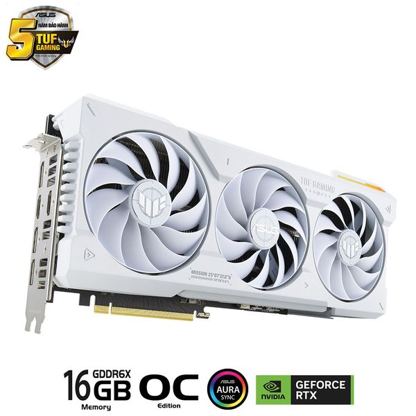 VGA ASUS RTX 4070 Ti SUPER TUF O16G GAMING WHITE EDITION