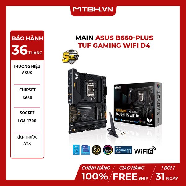 Main Asus B660-PLUS TUF GAMING WIFI D4